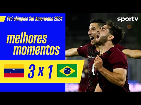 Gols e lances de Venezuela x Brasil
