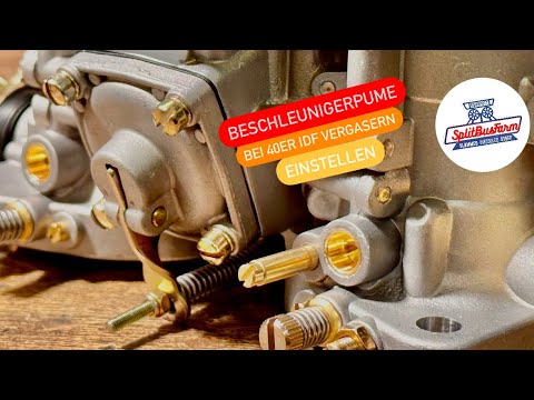 40er IDF Vergaser ( Webervergaser ) Beschleunigerpumpe einstellen Tutorial