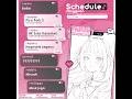 【💗 WEEKLY SCHEDULE 💬】
