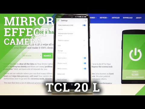 TCL 20L - How to Activate & Turn Off Camera Mirror Effect
