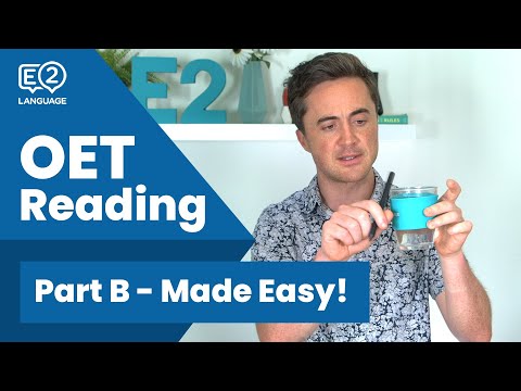 OET MADE EASY | Reading Part B | Questions with Jay!