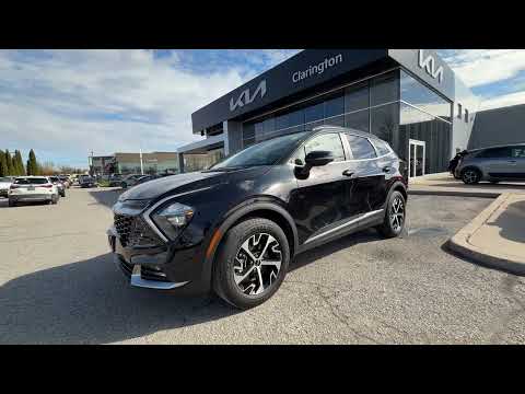2025 Kia Sportage in Black for sale at Clarington Kia in Bowmanville, ON