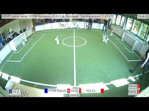 Demo - 4vs4 - HTWK Robots vs. HULKs @ Dortmund