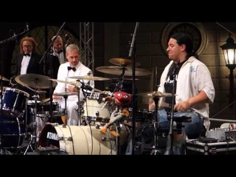 Drum Battle Thilo Wolf and Harry Reischmann 2016 in Munich with Rock the Big Band