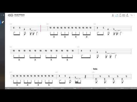 Black Sabbath - Hand Of Doom (BASS TAB PLAY ALONG)