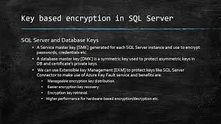 Look At SQL Server Encryption - Part I