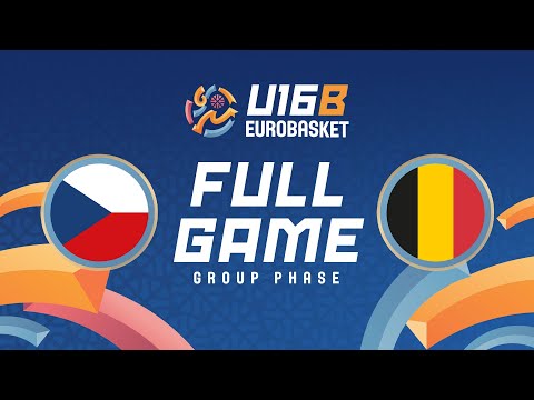 Group Phase | Czechia v Belgium | Full Basketball Game | FIBA U16 EuroBasket 2025 Division B