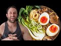 ASMR NARUTO RAMEN MUKBANG COOKING and EATING BODYBUILDER FOOD CHALLENGE