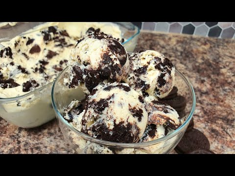 Oreo ice cream from only 3 ingredients / a quick and very delicious recipe 🥣 Cooking by Ligia