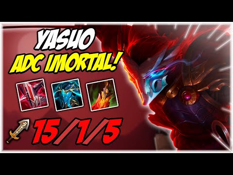 FIQUEI 15/1 DE YASUO ADC KKKKKKKKKKK | Pedro Mono Yasuo | League of Legends