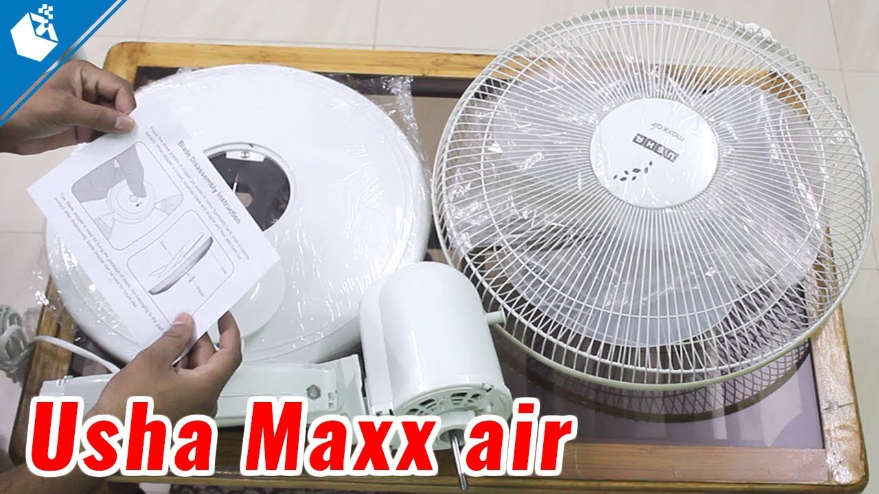 Usha Maxx Air 400mm Pedestal Fan [Hindi]