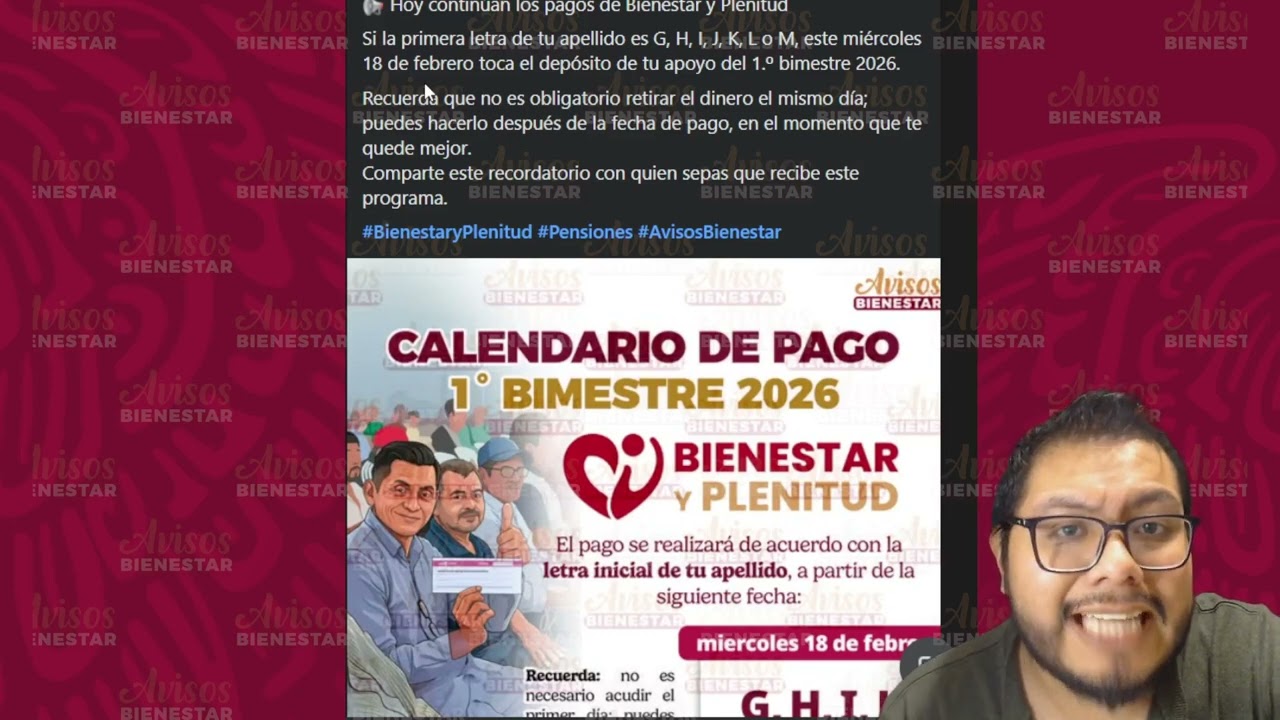 ¡HOMBRES DE 63 y 64 AÑOS! ya esta el pago bienestar y plenitud, enero-febrero 2026 hoy 18 de febrero