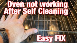 Oven not working after self cleaning. It’s a simple fix. Watch this..