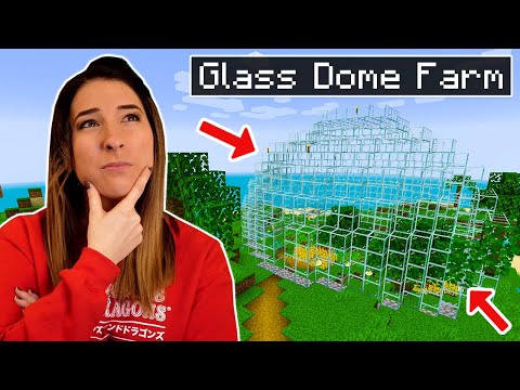 MacNcheeseP1z - AMAZING GLASS DOME farm in Minecraft | Community SMP ep 3