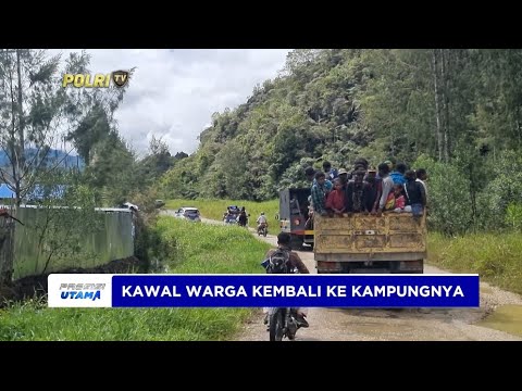 KAWAL WARGA PANIAI KEMBALI KE KAMPUNGNYA
