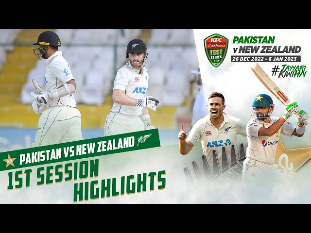 1st Session Highlights | Pakistan vs New Zealand | 1st Test Day 4 | PCB | MZ2L