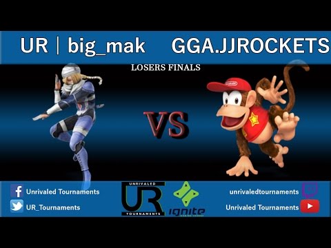 Ignition #21  LOSERS FINALS - UR | big_mak (Sheik) vs GGA.JJROCKETS (Diddy Kong)