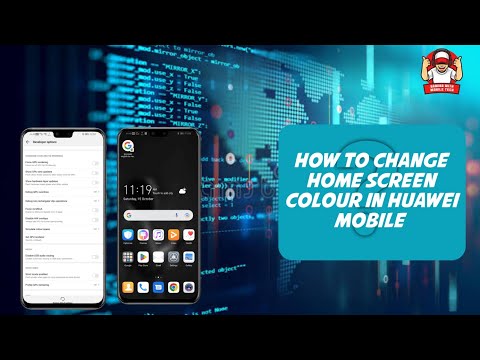 How to change home screen colour in Huawei mobile