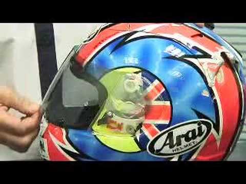 How to change an Arai visor