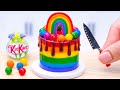 1000+ Amazing Rainbow KitKat Cake Dessert | 1000+ Satisfying Miniature Rainbow Cake Decorating Ideas