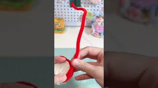 FuzzyTwist DIY Cute Pipe Cleaner Apple Keychain | Adorable Apple Slice Keychain from Pipe Cleaners 🍎