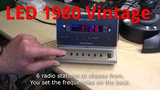 Grundig Sono Clock 400 - LED Radiowecker 1980 .... Old Vintage Clock Radio Deutsch English