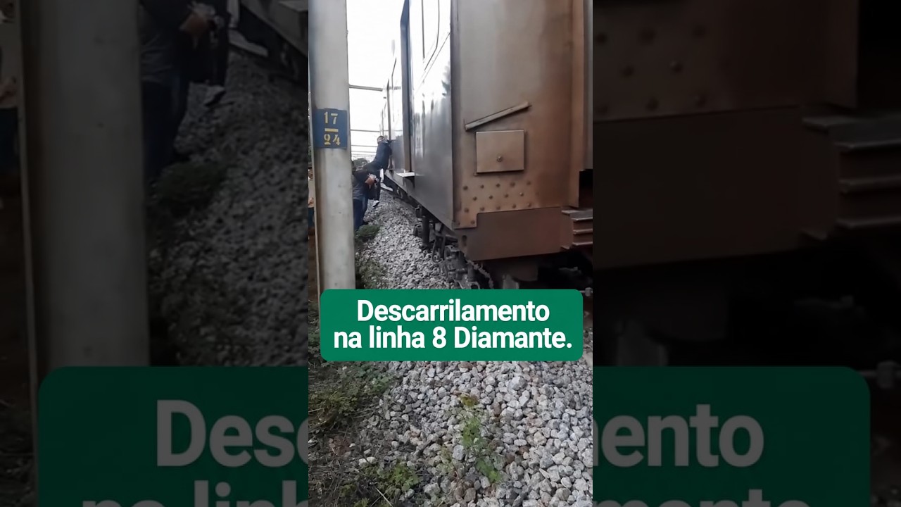 TREM DA VIAMOBILIDADE DESCARRILA NA LINHA 8-DIAMANTE - 14/08/2026