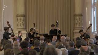 Pizzicato Polka by Johann Strauss Double Bass Quartet live concert 29.01.2025 Liege Belgium