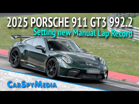 2025 Porsche 911 GT3 Weissach 992.2 Facelift Caught Testing Before Manual Nürburgring-Lap-Record