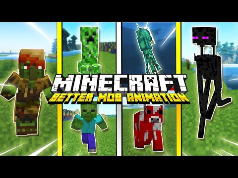 BETTER MOB ANIMATIONS ADDON UPDATE for MINECRAFT PE 1.17 - 1.18