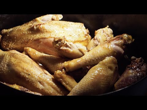 Coq au Vin Blanc au Four A Bois