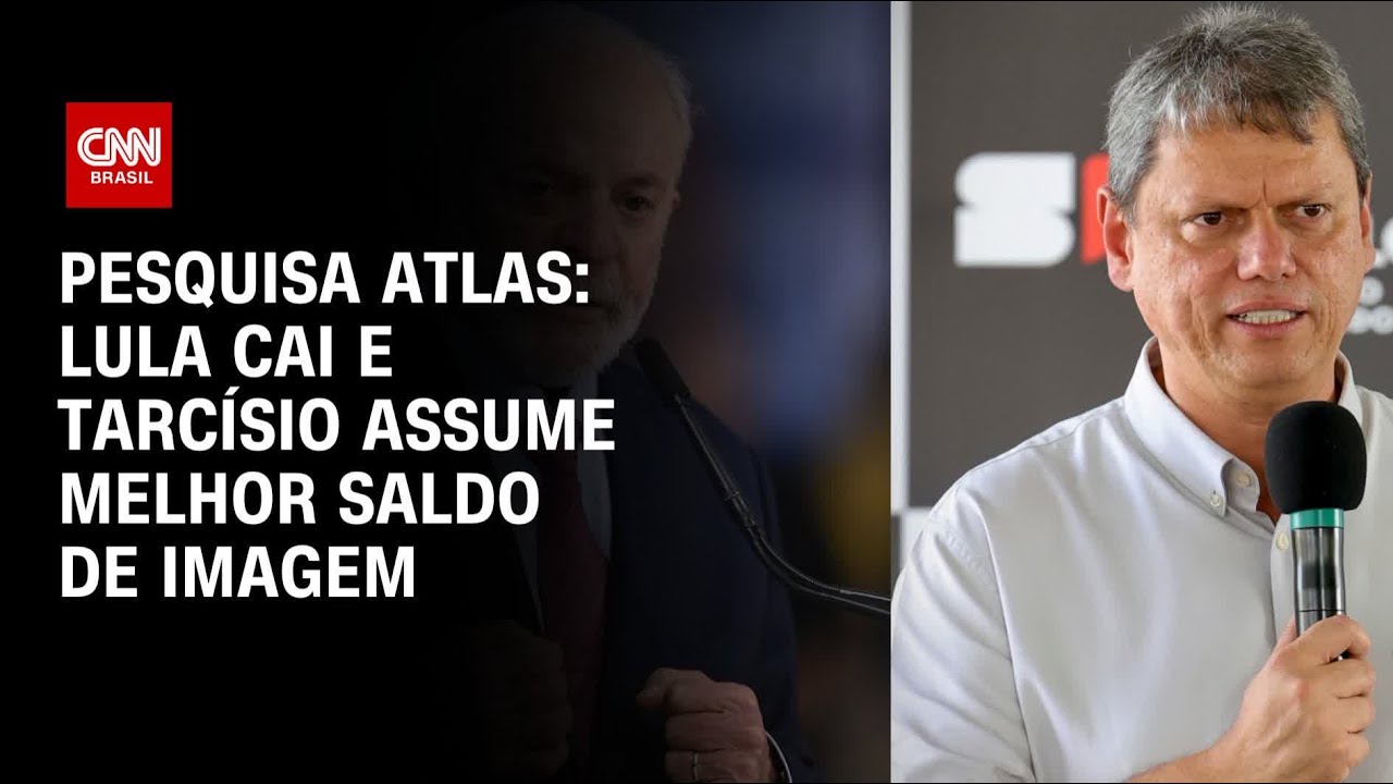 Pesquisa Atlas: Lula cai e Tarcísio assume melhor saldo de imagem | CNN 360°