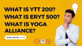 Yoga teacher training | Yoga alliance | Explained