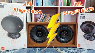Car Audio : รีวิวลำโพง Speaker comparison JBL Stage2 624 vs JBL Stage3 637F