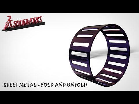Solidworks Tutorial | Sheet metal Fold and Unfold command by CAD CAM Training