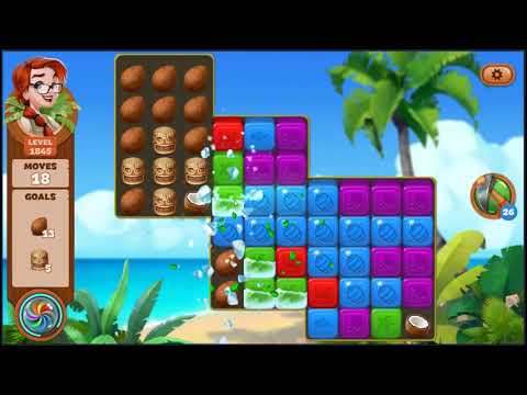 Lost Island Blast Adventure Level 1845 - NO BOOSTERS 🏝️ | SKILLGAMING ✔️