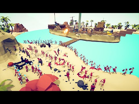 PIRATE FACTION vs OTHER FACTIONS 🏴‍☠️ | Totally Accurate Battle Simulator TABS