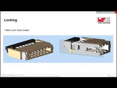 Würth Elektronik Webinar: ZIF/LIF Mechanische en elektrische karakteristieken (Dutch spoken)