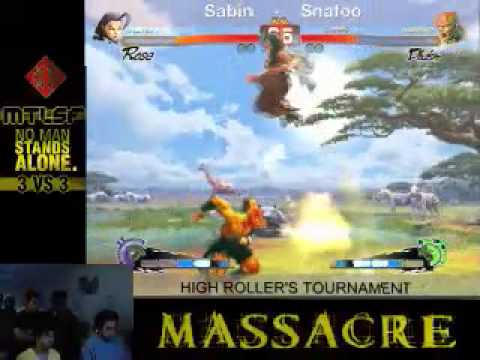 Massacre SSF4 High Rollers Sabin (SE/RO) vs Snafoo (DH)