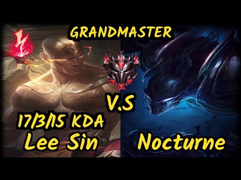 GOG Pride (LEE SIN) vs NOCTURNE - 17/3/15 KDA JUNGLE GAMEPLAY - EUW Ranked GRANDMASTER