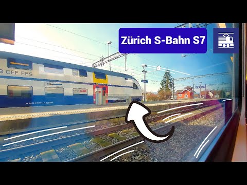 Zürich S7 S-Bahn Ridealong | Stäfa - Zürich HB | SBB ZVV Zürich S-Bahn [4K]