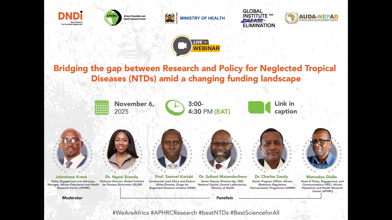 Webinar: Bridging the gap between research and policy for NTDs amid a changing funding landscape