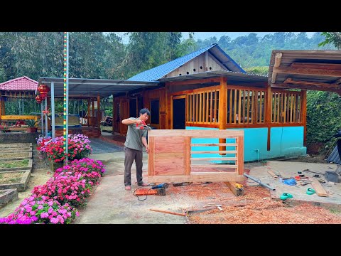 DAU personally handcrafted this stunning wooden kitchen door. Source of positive energy