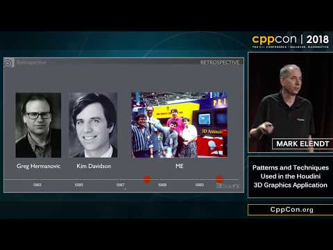 CppCon 2018: Mark Elendt “Patterns and Techniques Used in the Houdini 3D Graphics Application ”