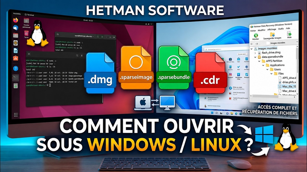 Comment ouvrir les images DMG, Sparseimage, Sparsebundle et CDR sous Windows et Linux