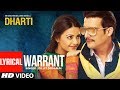 Diljit Dosanjh: Warrant |  Dharti Feat. "Jimmy Shergill" (Full Lyrical Song) | T-Series