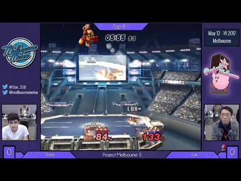 Project Melbourne 3 - Lux (Diddy) vs. Sora (DK) Project M Winners Semis