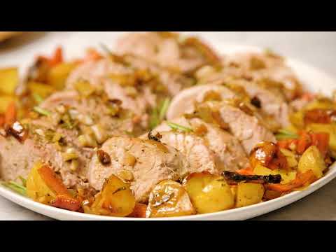 Sheet Pan Roast Pork Tenderloin with Potatoes Chew Out Loud