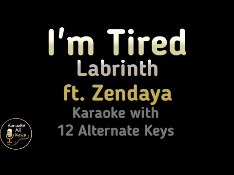 I'm Tired Karaoke - Labrinth Zendaya Instrumental HBO Euphoria Lower Higher Male Female Original Key