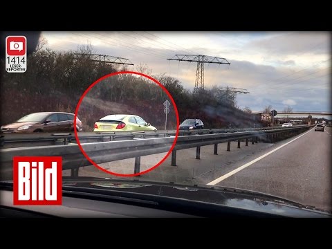 Geisterfahrer rast über B80 und kracht in einen Toyota - Mit Tempo 100 gegen den Verkehr